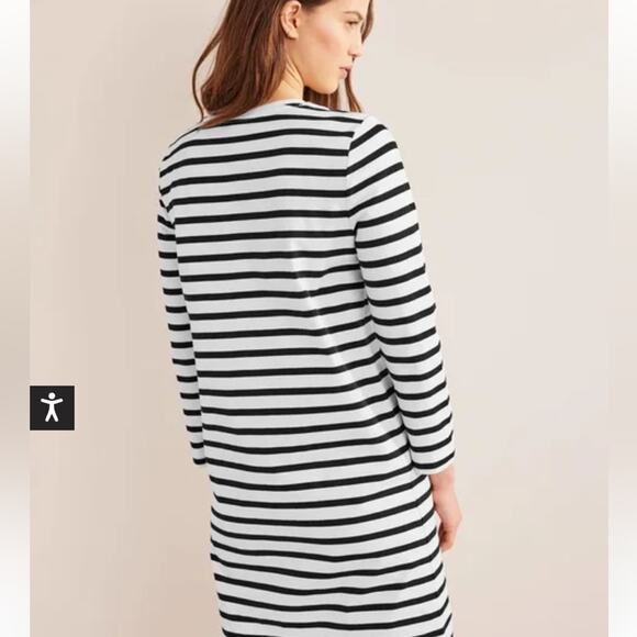 NEW Boden Striped Jersey Shirt Dress size 6L - Picture 2 of 13